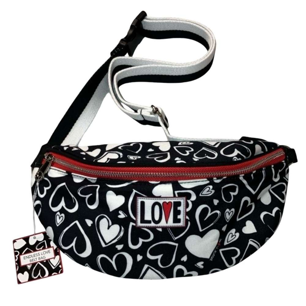 Brighton Endless Love Everyday Belt Bag Hearts Waist Shoulder Fannie Pack NWT
